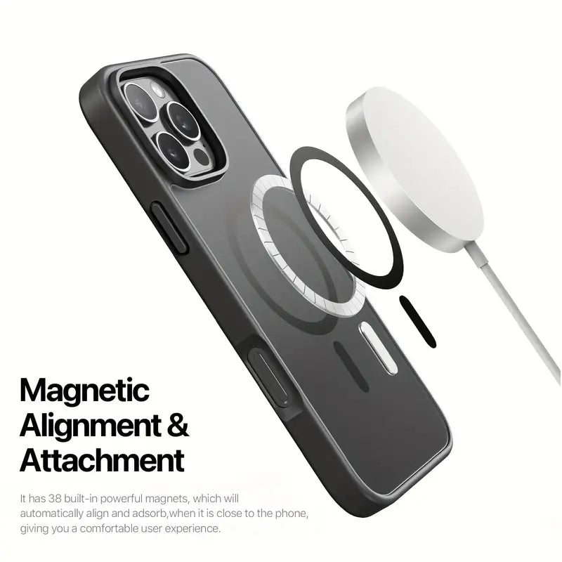 Premium Matte MagSafe Case with Wireless Charging for iPhone