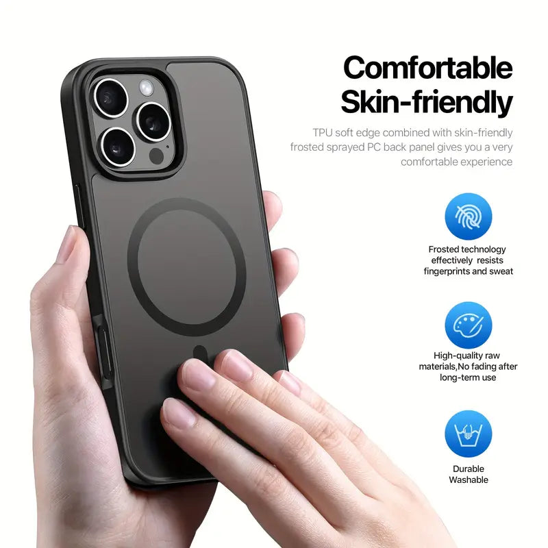 Premium Matte MagSafe Case with Wireless Charging for iPhone