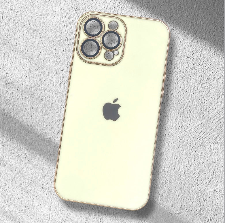 Premium Electroplated Logo Case With Chrome Camera Protection For iPhone 13 Pro Max