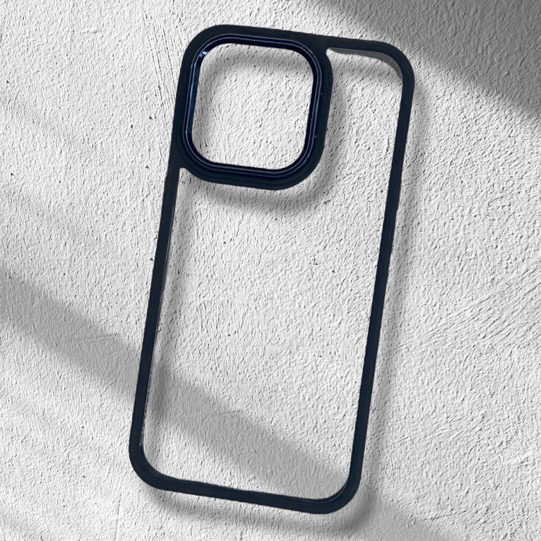 Premium Side Colour Back Hard Transparent Protective Case For iPhone 14 Pro