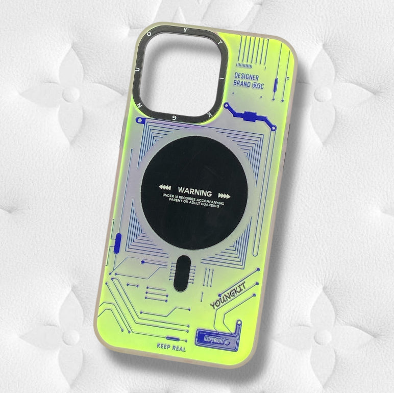 Premium Dual Shade Printed Protective Case For iPhone 14 Pro Max