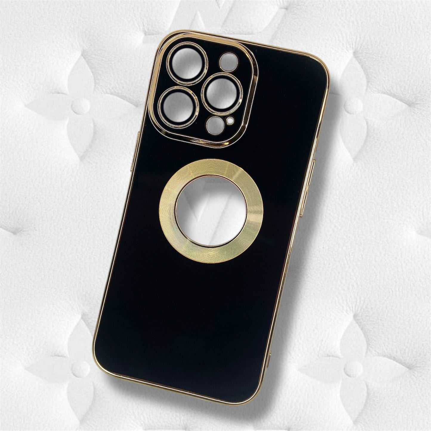 Premium Chrome Case With Camera Protection And Logo Cut For iPhone 13 Pro