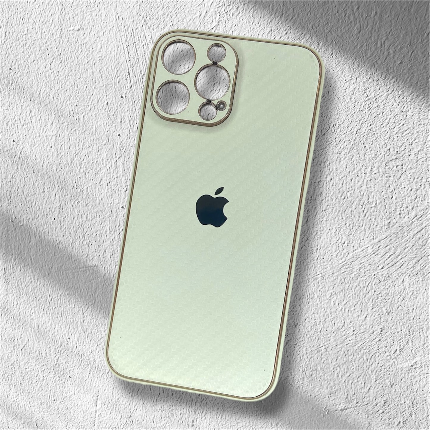 Premium White Leather Case With Camera Protection For iPhone 13 Pro Max