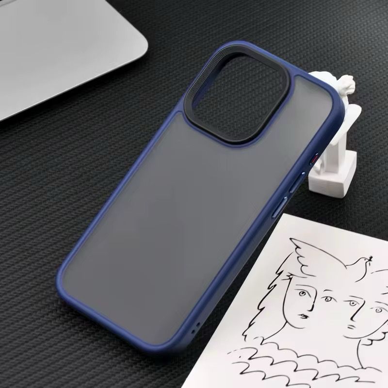 Premium Matte Side Soft Back Hard Case with Camera Bump for iPhone 13 Pro Max