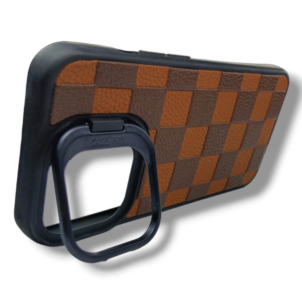 Premium Leather Finished Case With Stand For iPhone 13 Pro