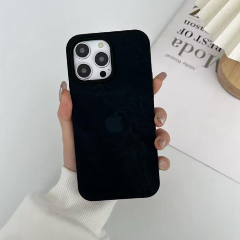 Premium Denim Fabric Logo Protective Case For iPhone 14 Pro