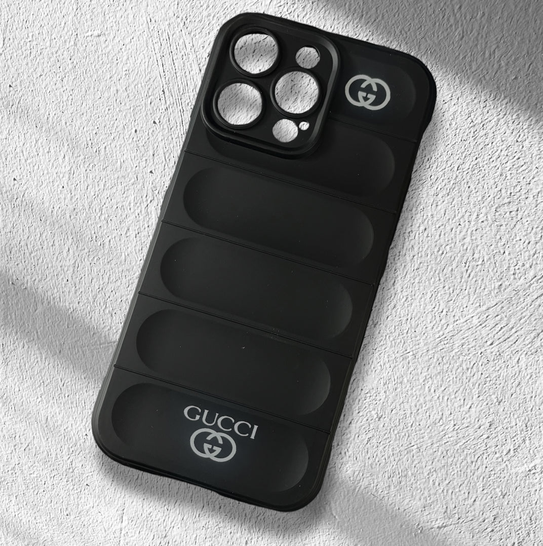Premium Printed Puff Silicon Protective Case With Camera Protection For iPhone 14 Pro Max