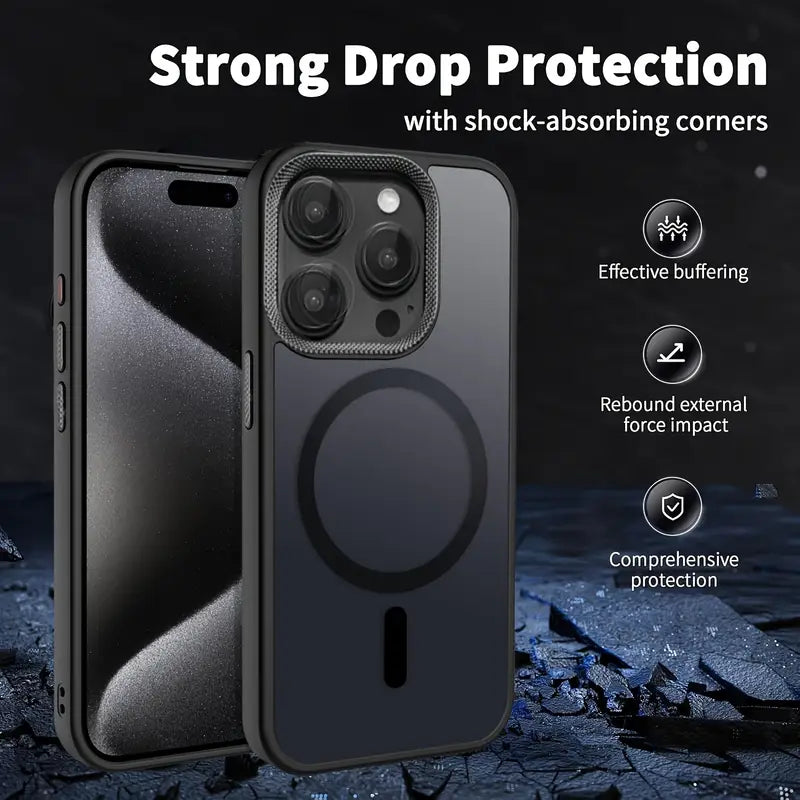 Premium Matte MagSafe Case with Wireless Charging for iPhone