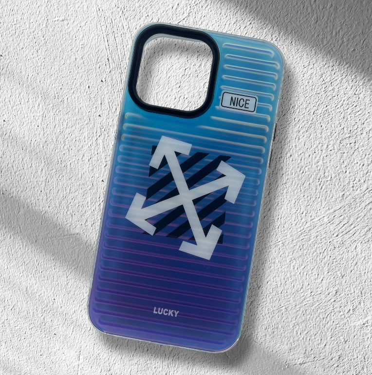 Premium Dual Shade Print Protective Case For iPhone 14 Pro Max