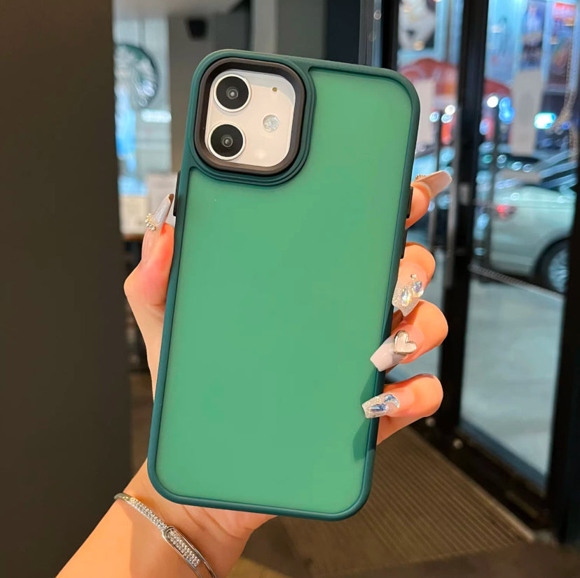 Premium Side Soft Smoke Matte Protective Case For iPhone 14 Pro Max