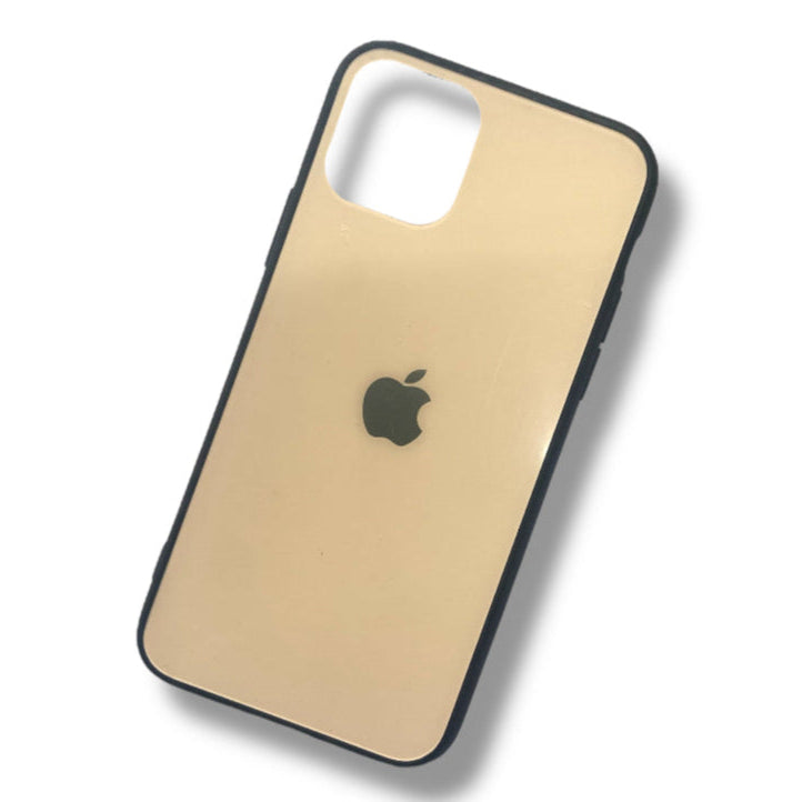 Premium Back Glass Side Soft Logo Protective Case For iPhone 11 Pro