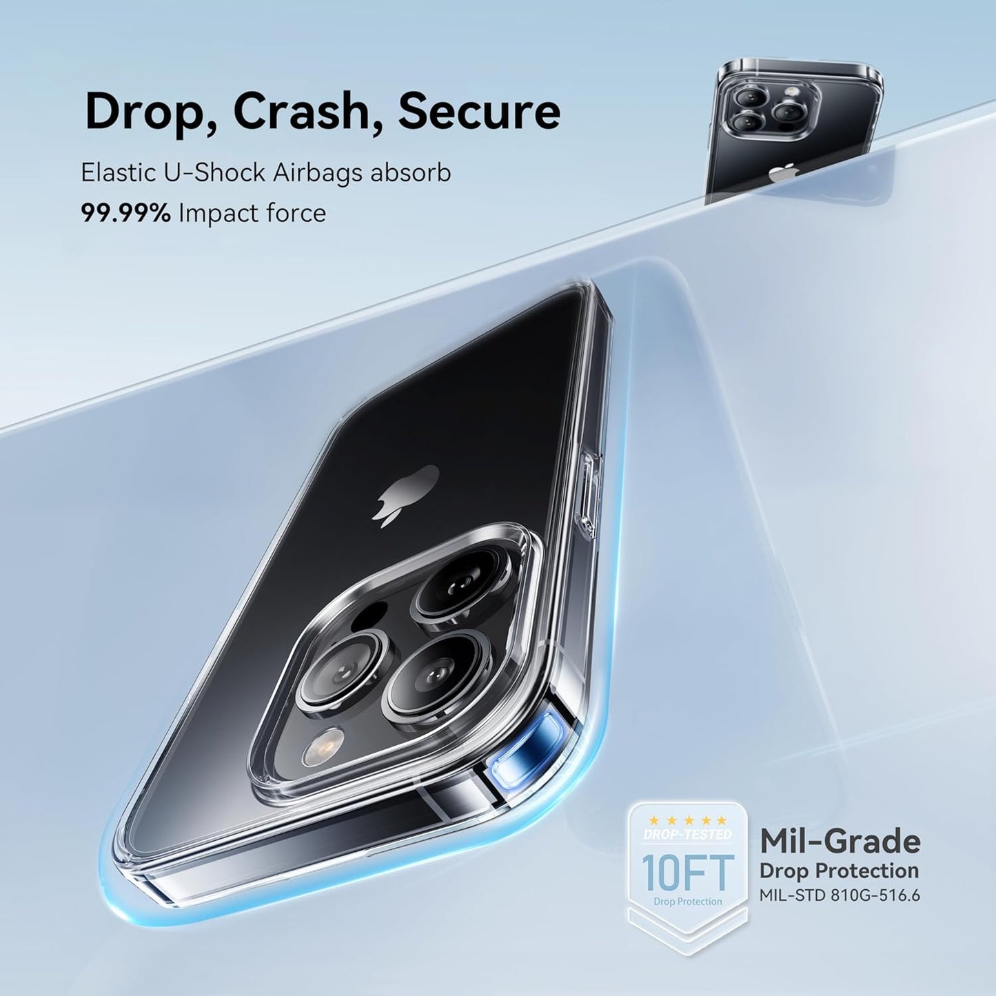 MOBIFY Crystal Clear Transparent Case for iPhone