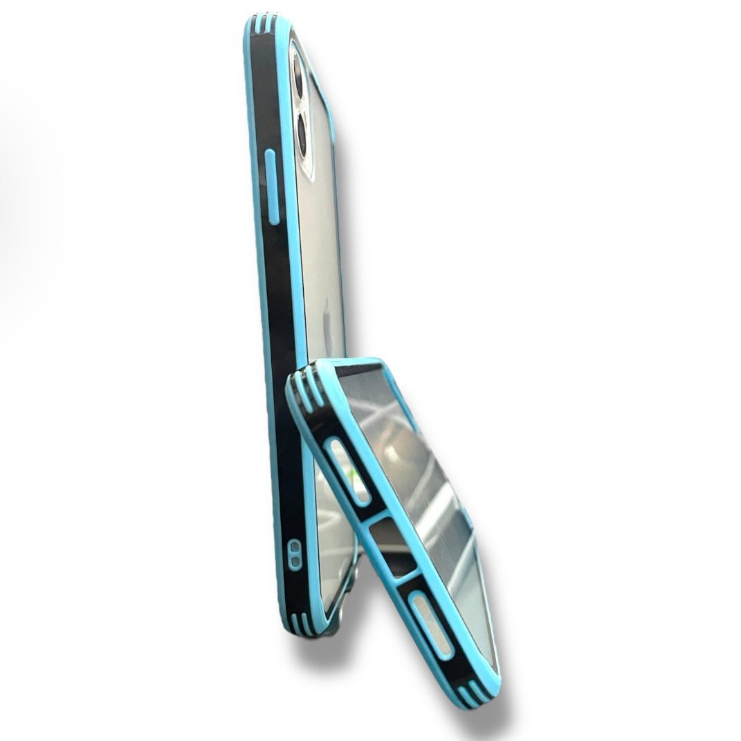 Premium Side Colour Transparent Protective Case For iPhone 11 Pro