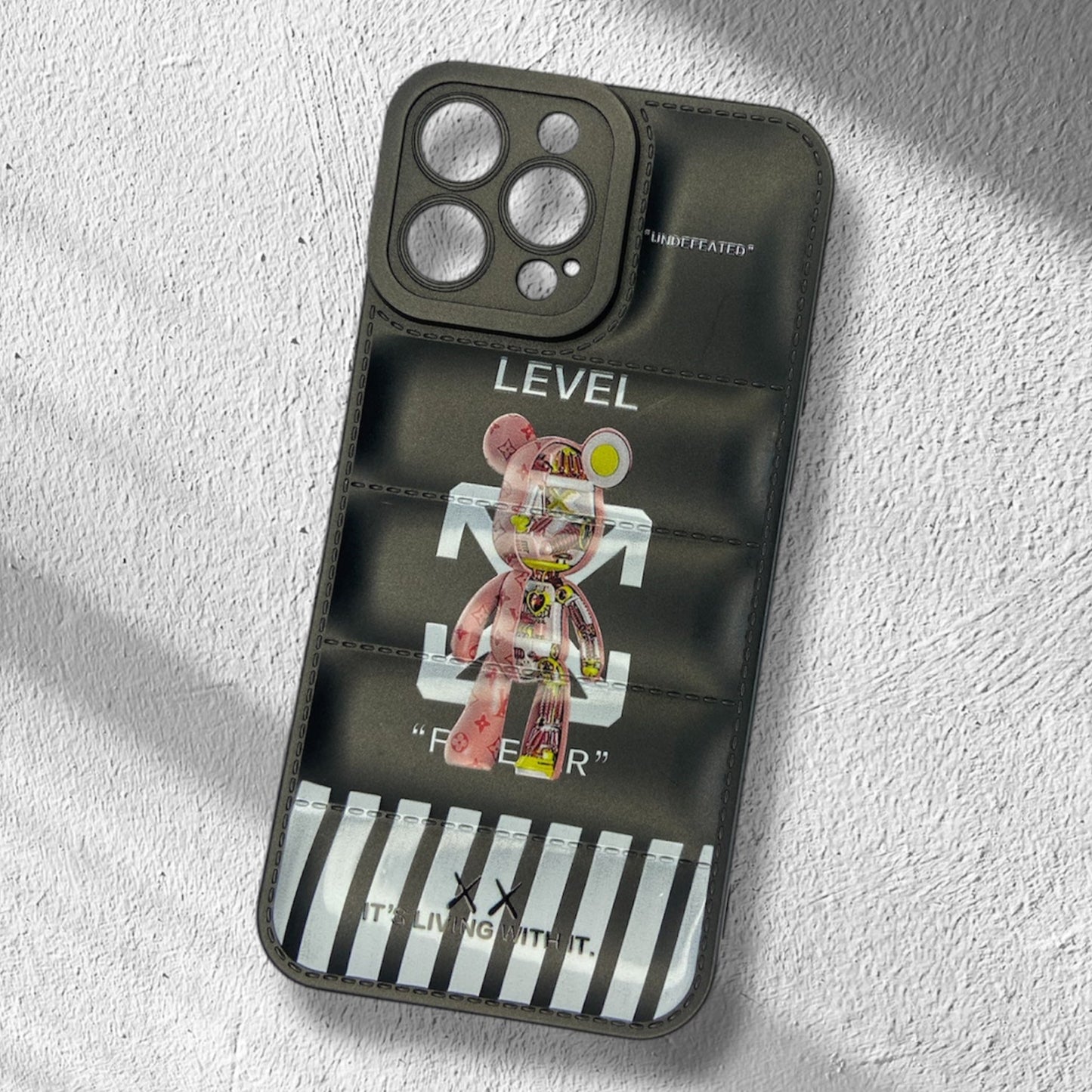 Premium Printed Puff Protective Case For iPhone 11