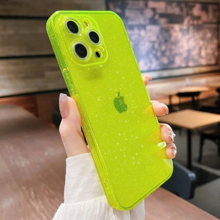 Premium Soft Sparkle Logo Case With Camera Protection For iPhone 11