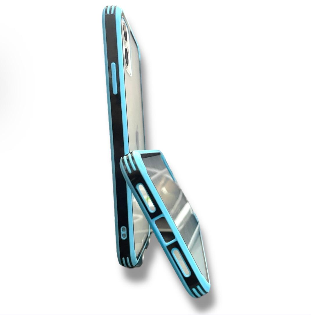 Premium Side Colour Transparent Protective Case For iPhone 11 Pro Max