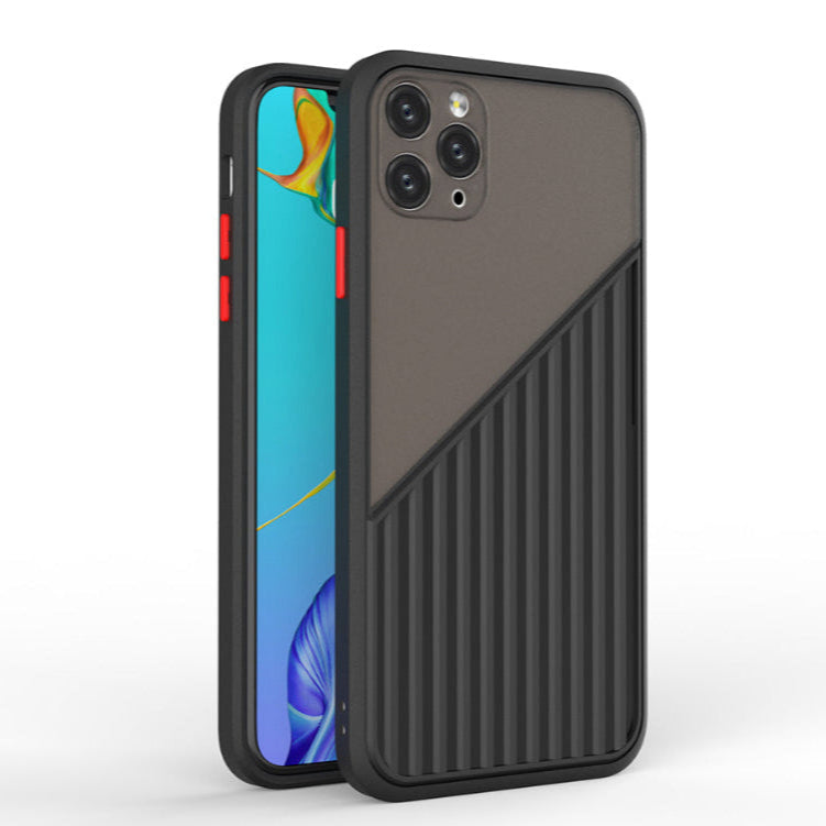 Premium Silicon Embossed Smoke Matte Protective Case For iPhone 11 Pro
