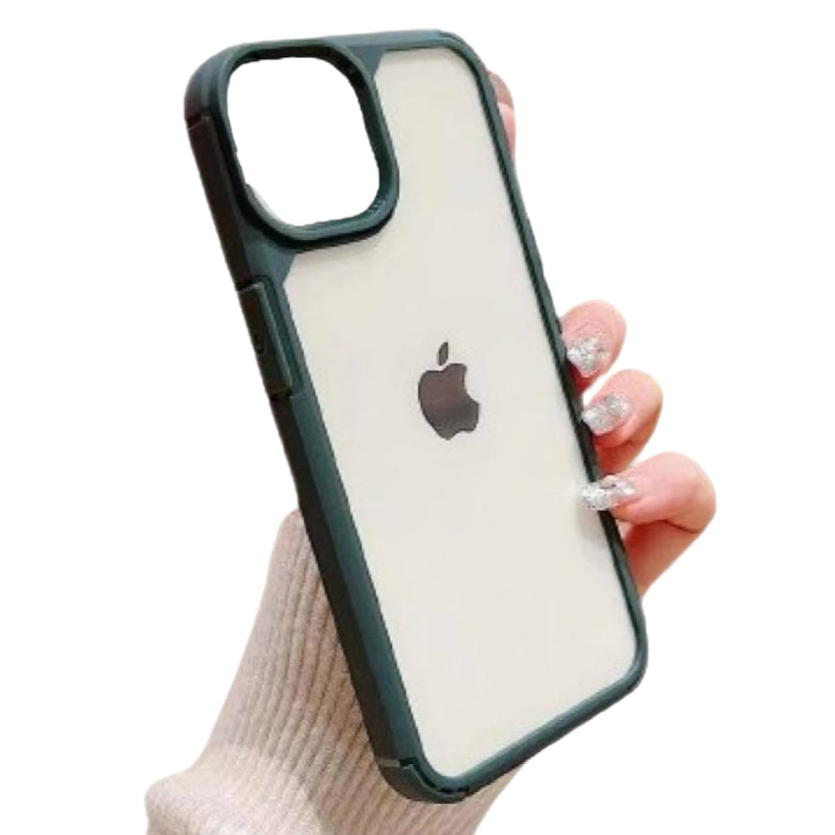 Premium Side Colour Back Hard Transparent Protective Case For iPhone 11