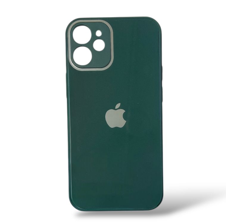 Premium Glass Logo Protective Case With Camera Protection For iPhone 12 Mini