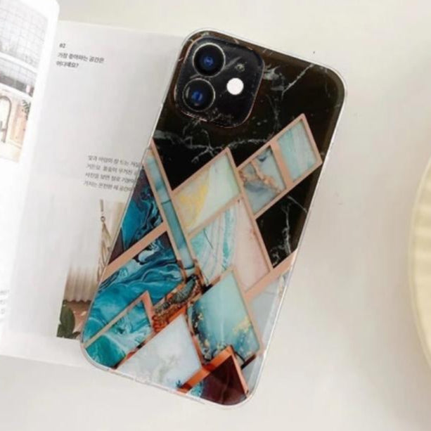 Premium Glass Printed Side Soft Back Hard Protective Case With Camera Protection For iPhone 12