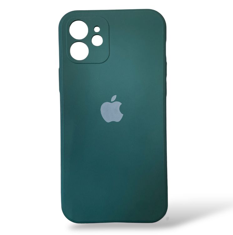 Premium Soft Silicon Logo Protective Case With Camera Protection For iPhone 12