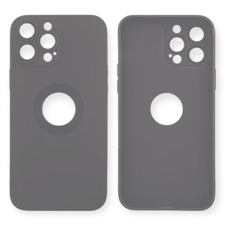 Premium Soft Silicon Logo Cut Protective Case With Camera Protection For iPhone 12