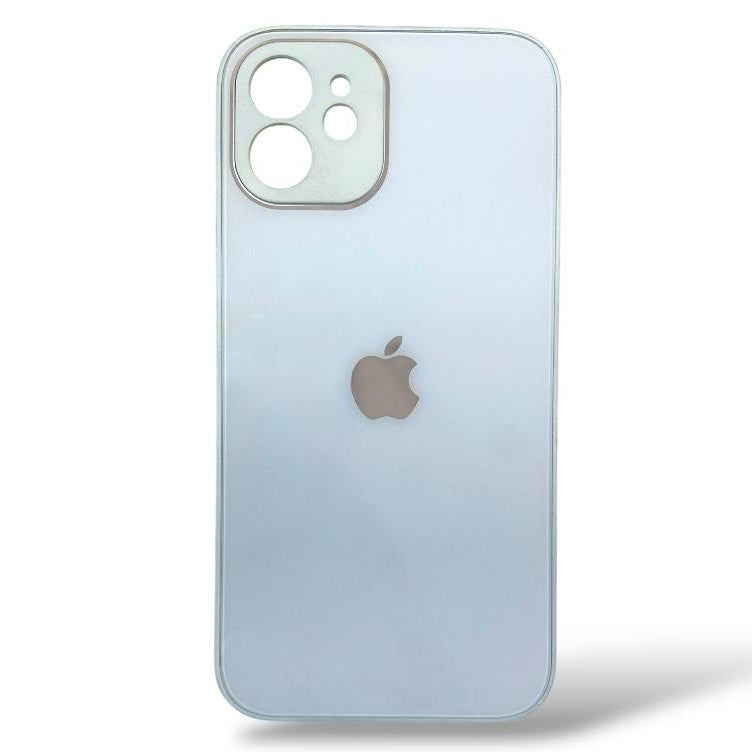 Premium Glass Logo Protective Case With Camera Protection For iPhone 12