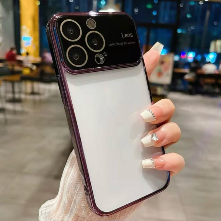 Premium Chrome Auto Focus Lens Protective Case For iPhone 12 Pro