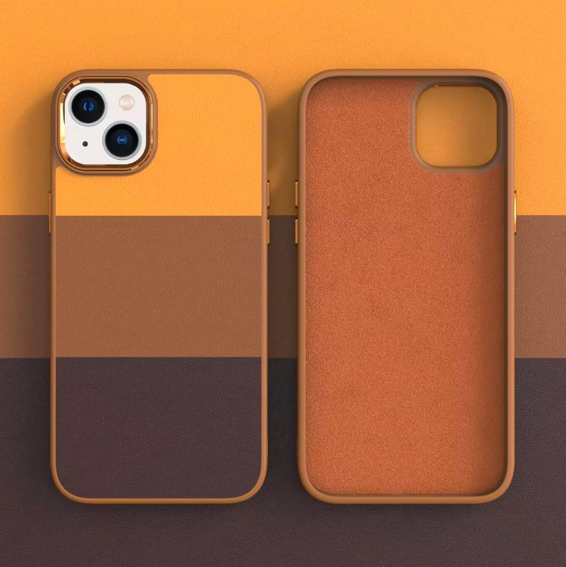 Premium Leather Side Soft Protective Case For iPhone 13/14
