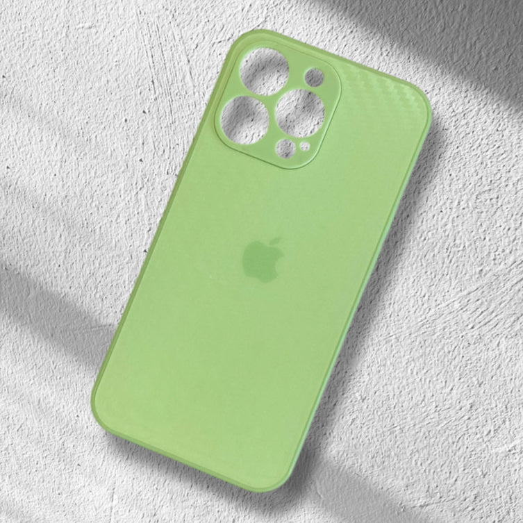 Premium Carbon Fibre Matte Glass Case For iPhone 13/14