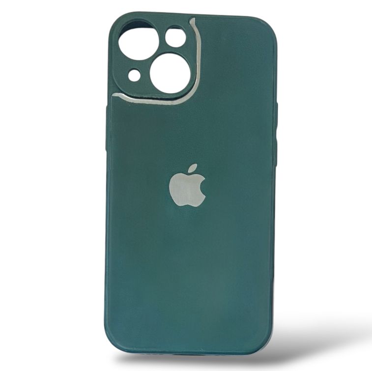 Premium Glass Logo Protective Case With Camera Protection For iPhone 13 Mini