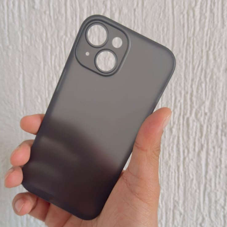 Premium Ultra Thin Matte Logo Protective Case With Camera Protection For iPhone 15 Plus