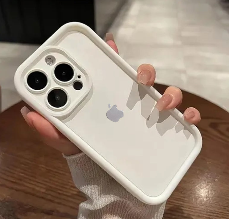 Premium Soft Silicon Logo Protective Case With Camera Protection For iPhone 15