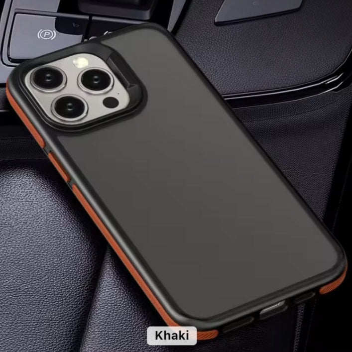 Premium Side Colour Back Smoke Matte Protective Case For iPhone 15 Pro