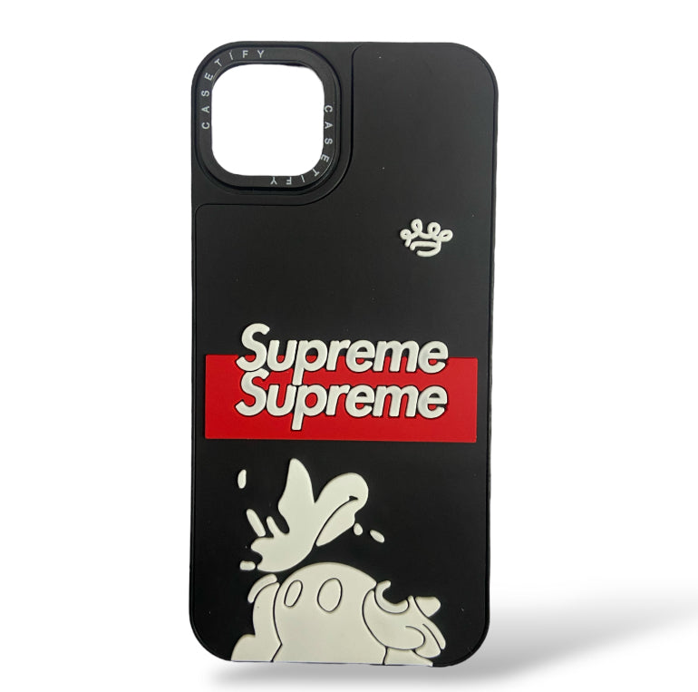 Premium Silicon Embossed Protective Case For iPhone 15 Plus