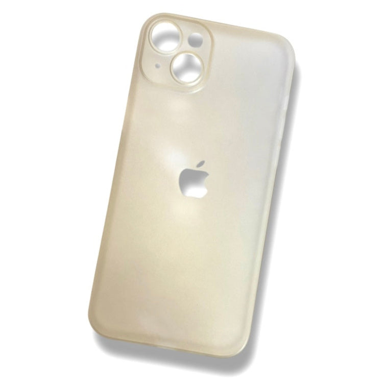 Premium Transparent Matte Logo Protective Case With Camera Protection For iPhone 15 Plus