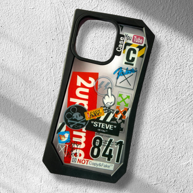 Premium Transparent Printed Protective Case For iPhone 15 Pro Max