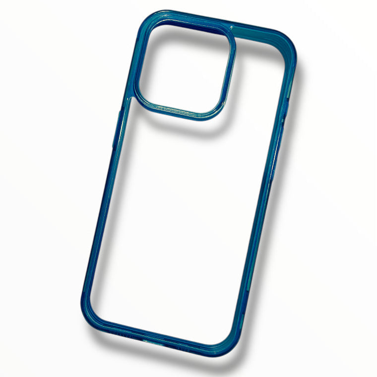Premium Transparent Side Soft Back Hard Protective Case For iPhone 15 Pro