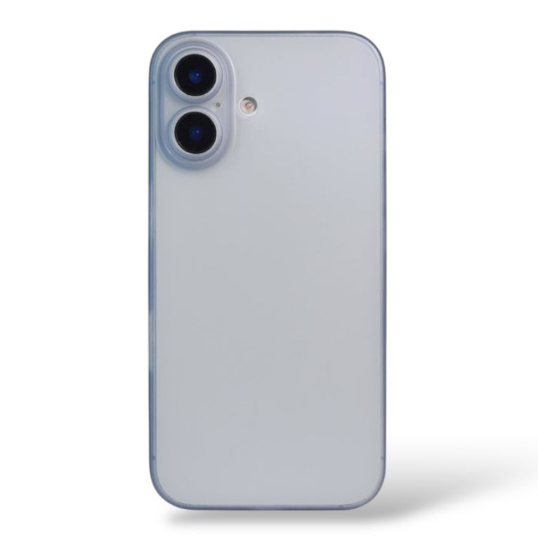 Premium Blue Matte Protective Case With Camera Protection For iPhone 16 Plus