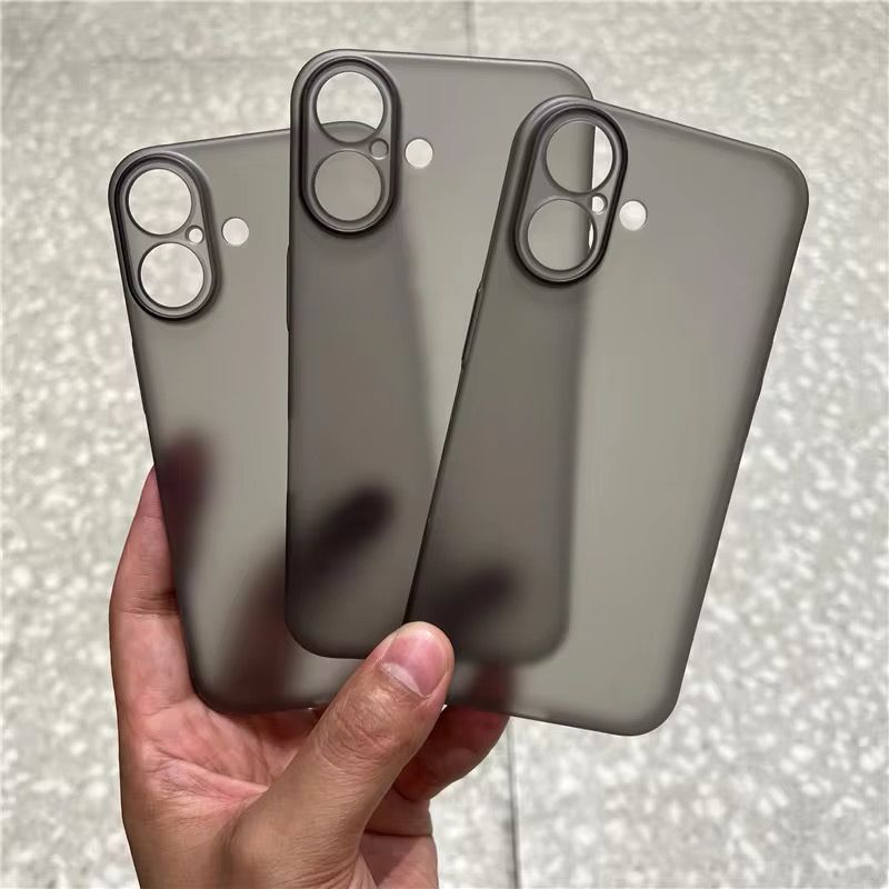 Premium Smoke Matte Protective Case With Camera Protection For iPhone 16 Plus