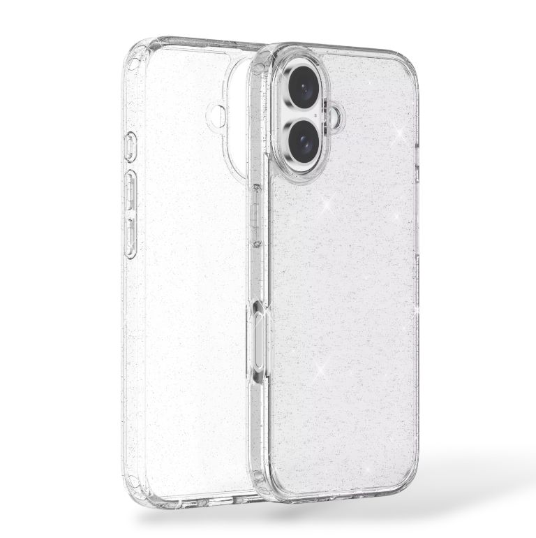 Premium Soft Silicon Sparkle Protective Case For iPhone 16