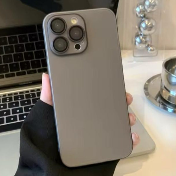 Premium Smoke Matte Protective Case With Camera Protection For iPhone 16 Pro Max