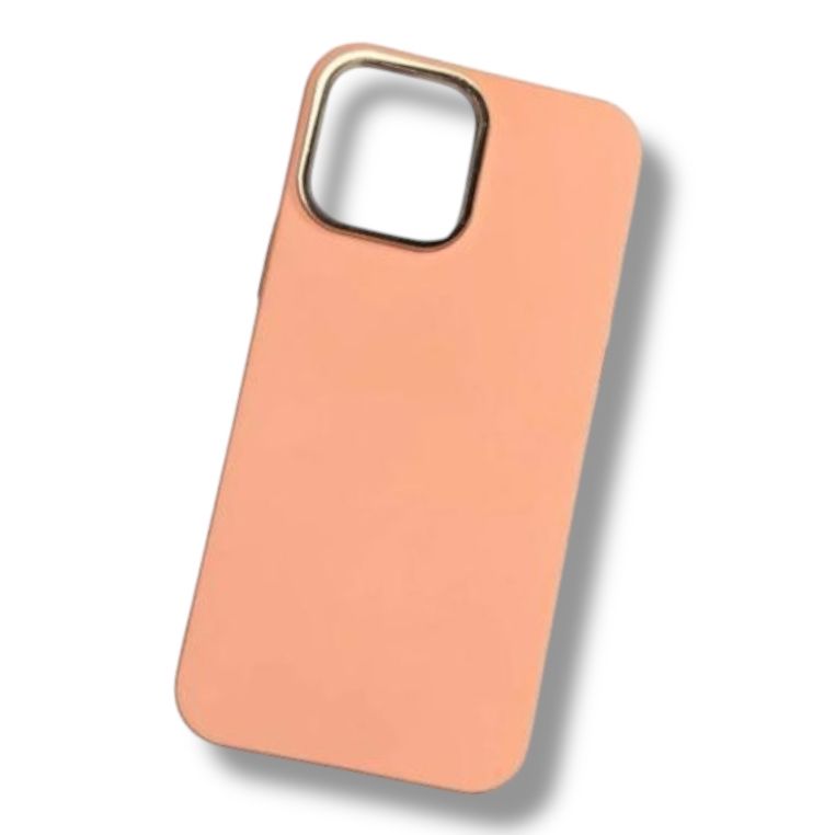 Soft Silicon Case With Crome Camera Protection For 13 Pro Max