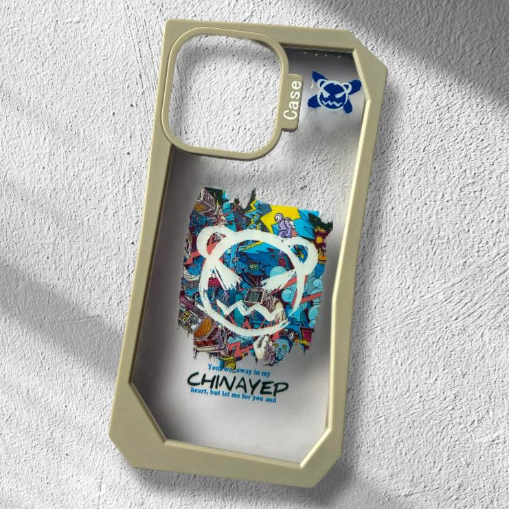 Premium Transparent Printed Protective Case For iPhone 14 Pro