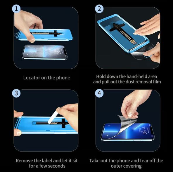 MOBIFY® Self Apply Dust and Bubble Free Tempered Glass for iPhone |🎉 Big Sale 2025 Promotion 🎉