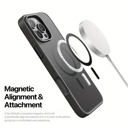 Premium Matte MagSafe Case with Wireless Charging for iPhone