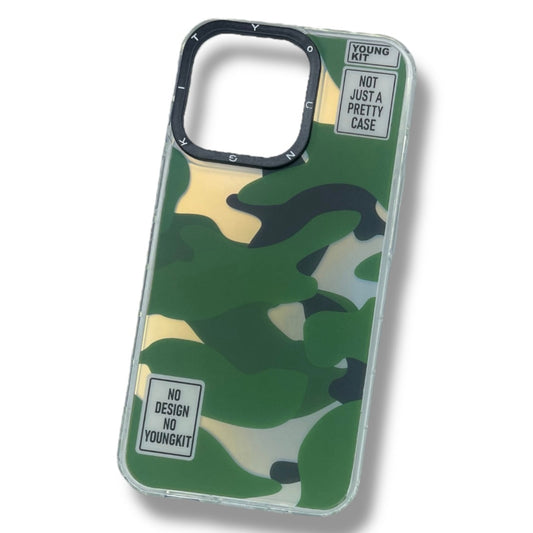 Premium Army-Printed Slim Soft Case For iPhone 13 Pro