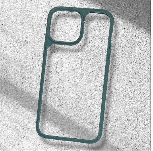 Premium Side Colour Back Hard Transparent Protective Case For iPhone 13 Pro Max