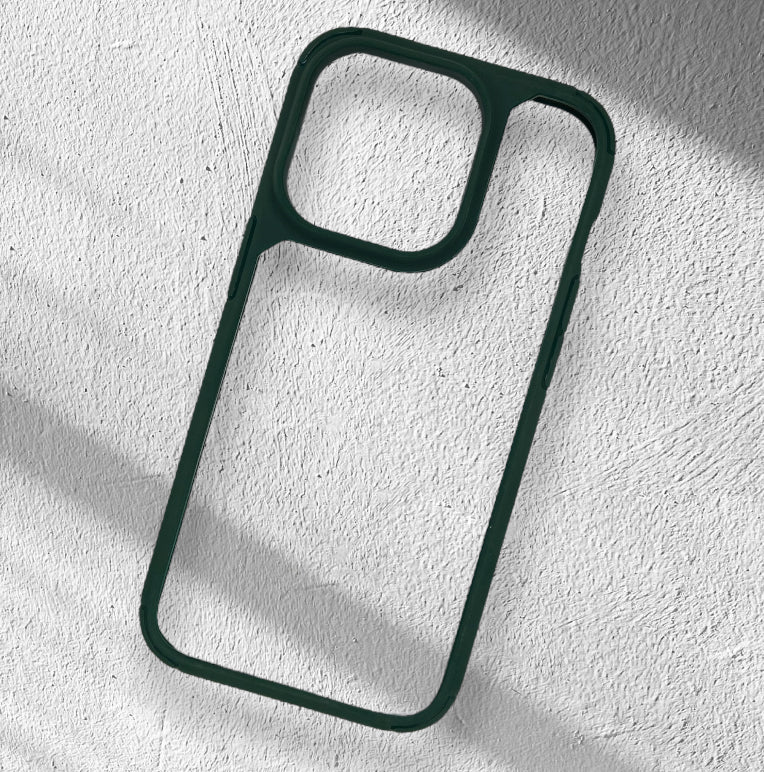 Premium Side Colour Back Hard Transparent Protective Case For iPhone 14 Pro
