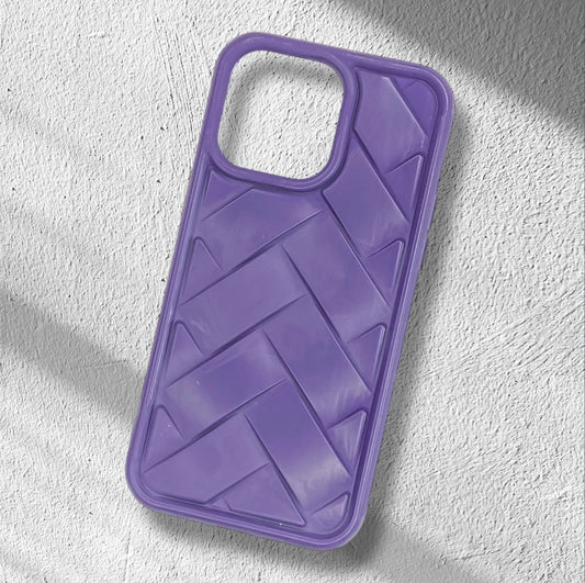 Premium Soft Silicon Cross Cut Protective Case For iPhone 14 Pro Max